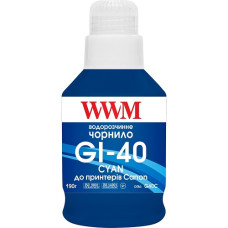 Чорнила WWM GI-40 для Canon, Cyan, 190г (G40C)