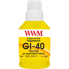 Чорнила WWM GI-40 для Canon, Yellow, 190г (G40Y)