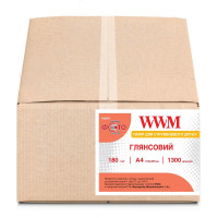 Фотопапір глянцевий WWM, 180g/m2, A4, 1300л
