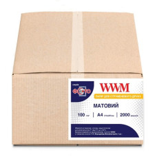 Фотобумага WWM, матовая 100g/m2, А4, 2000л M100.2000