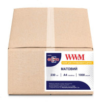 Фотобумага WWM, матовая 230g/m2, A4, 1000л (M230.1000)