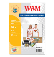 Сублімаційний папір WWM A4, 100г/м, 20л SP100.A4.20