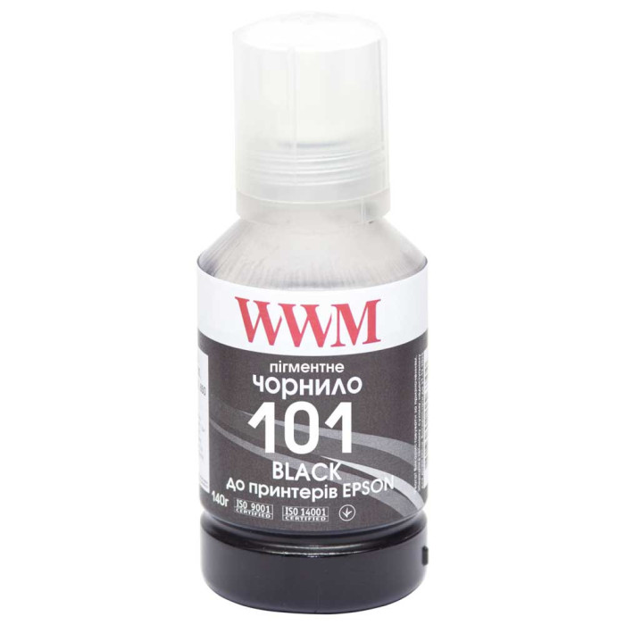 Чернила WWM 101 для Epson, бесконтактные 140г Black (E101BP)