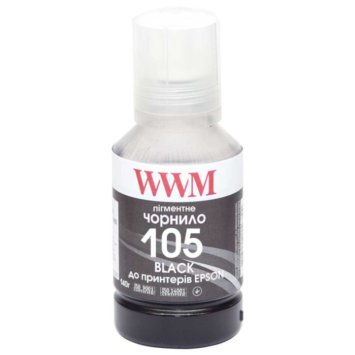 Чернила WWM 105 для Epson, бесконтактные 140г Black (E105BP)