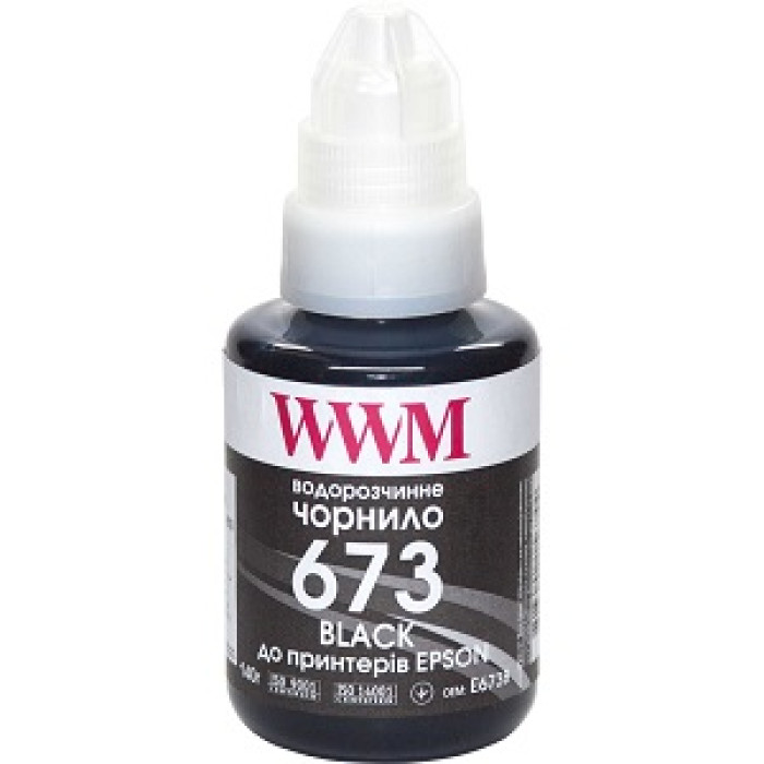 Чернила WWM 673 для Epson, 140г Black (E673B)