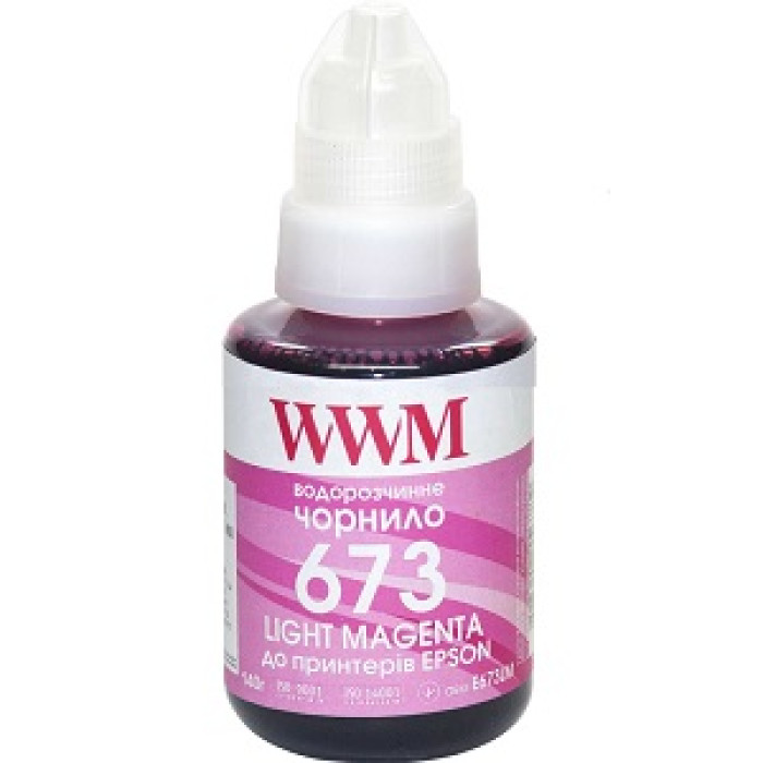 Чернила WWM 673 для Epson, 140г Light Magenta E673LM