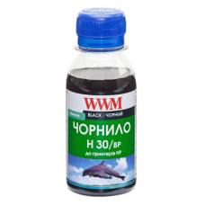 Пигментные чернила WWM для HP H30/BP, 100мл Black