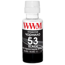 Чорнила WWM для HP GT53, 100г Black Пігментні (H53BP)