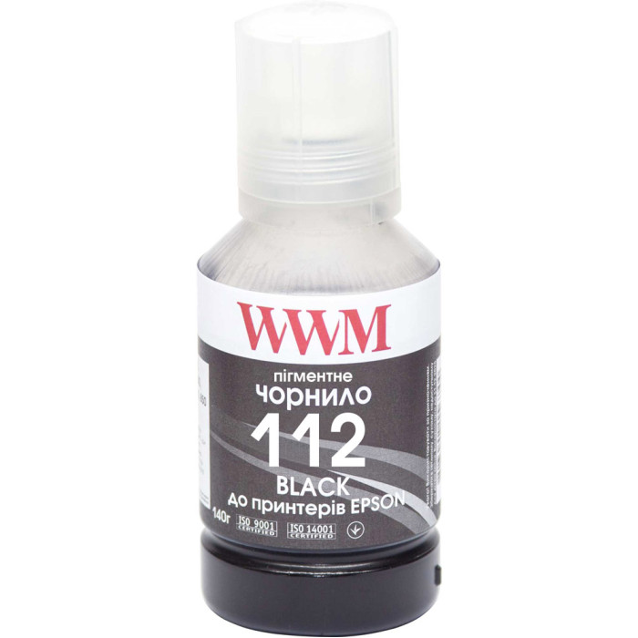 Чорнила WWM 112 для Epson 140г Black пігментне (E112BP)