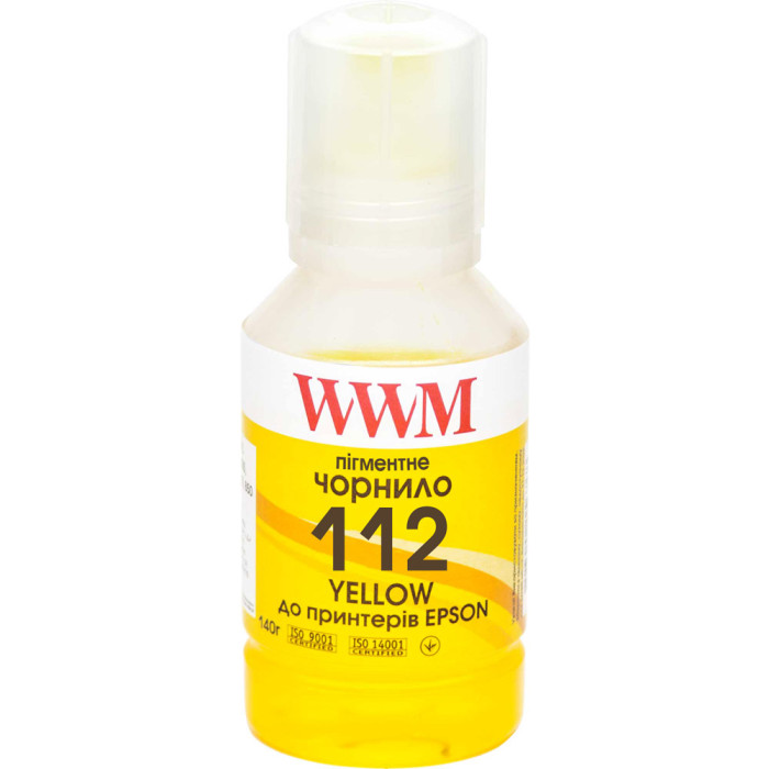 Чорнила WWM 112 для Epson 140г Yellow пігментне (E112YP)