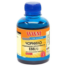 Чернила WWM E88 аналог Epson 108, 200г Cyan с повышенной светостойкостью