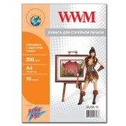 Фотобумага WWM, Fine Art глянц 200g/m2, "Кожа", A4