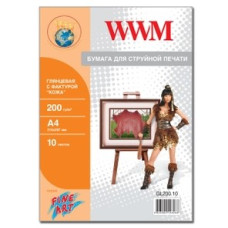 Фотопапір WWM, Fine Art глянц 200g/m2, Шкіра, A4