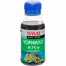 Чорнила WWM для HP №711 100г Black Пігментні (H71/BP-2)