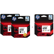 Картриджи HP 650 Black х 2, Color оригінальні