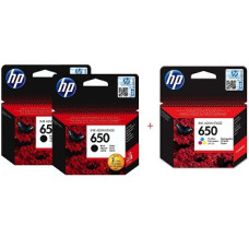 Картриджи HP 650 Black х 2, Color оригінальні
