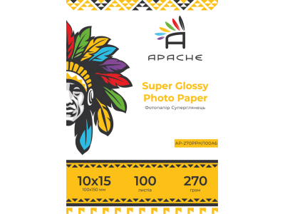 В продажу поступила суперглянцевая, сатиновая фотобумага APACHE 10Х15