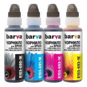Чорнила Barva для Epson, аналог 103 OneKey, 4х100 мл