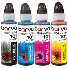 Совместимые чернила Barva 101 для Epson, 4х100 мл, флакон OneKey