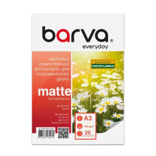 Самоклеющаяся матовая фотобумага 105 г/м2, A3, 20 л Everyday Barva (IP-ALE105-406)