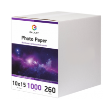 Фотобумага Galaxy глянцевая 10x15, 260г, 1000 листов