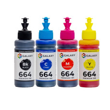 Чернила 664 Epson совместимые, комплект 4x100 ml GALAXY (GAL-E664-4x100)