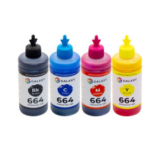 Чернила 664 Epson совместимые, комплект 4x200 ml GALAXY (GAL-E664-4x200)