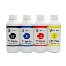 Чернила 664 Epson совместимые, комплект 4x500 ml GALAXY
