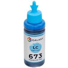 Чорнила 673 Epson сумісні Light Cyan, 100 ml GALAXY (GAL-E673-100LC)