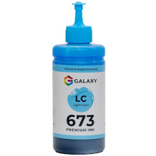 Чорнила 673 Epson сумісні Light Cyan, 200 ml GALAXY (GAL-E673-200LC)