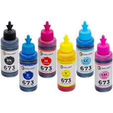 Чорнила 673 Epson сумісні, комплект 6x100 ml GALAXY (GAL-E673-6x100)