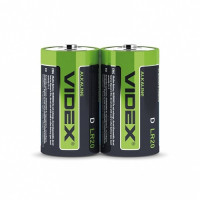 Батарейка лужна Videx LR20, D 2 штук