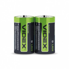 Батарейка лужна Videx LR20, D 2 штук