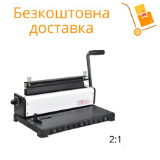 Биндер на металлическую пружину шаг 2:1 WireStarter 23, 10 лис., 220 листов