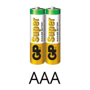 Батарейки GP Super Alkaline LR03 AAA 2 штуки лужна (оригінал)