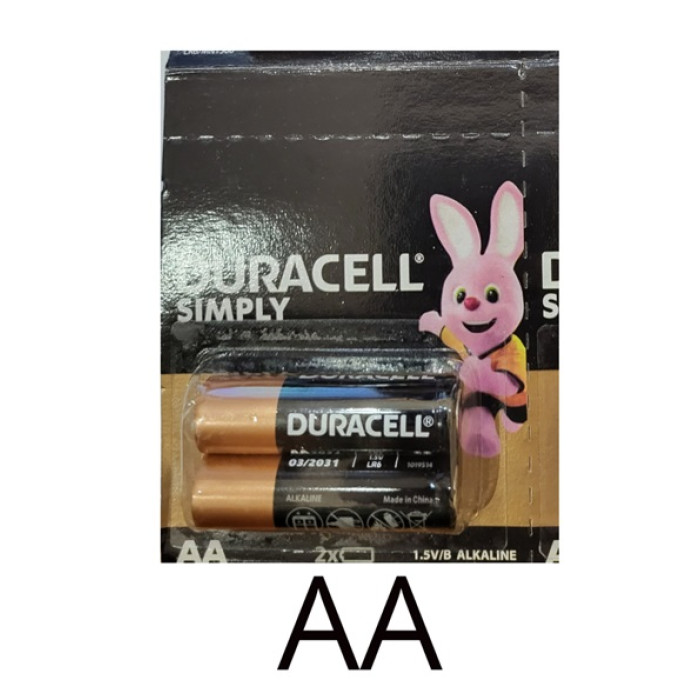 Батарейки DURACELL Alkaline LR06 AA лужні Blister 2 штуки