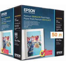 Фотобумага Epson полуглянцевая 251g, 10х15см, 50л