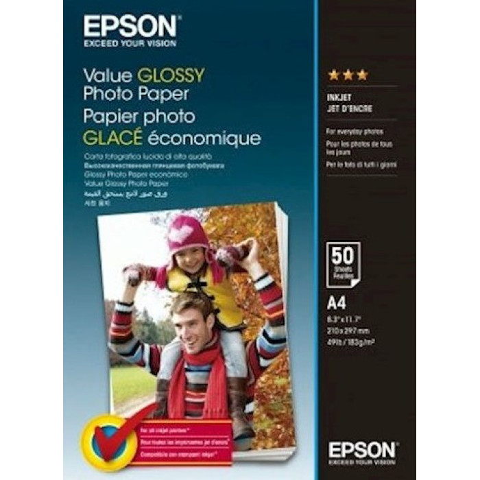 Фотопапір Epson глянцевий А4 183г, 50л (C13S400036) Фотопапір Epson глянцевий А4 183г, 50л (C13S400036)