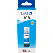 Чернила Epson 108, 70мл Cyan (C13T09C24A) оригинальные