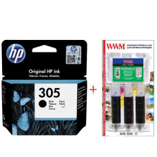 Картридж HP 305 Black (3YM61AE) заправочный набор Картридж HP 305 Black (3YM61AE) заправочный набор