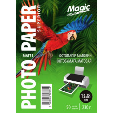 Фотобумага матовая 13x18, 230g, 50л, Magic NEW