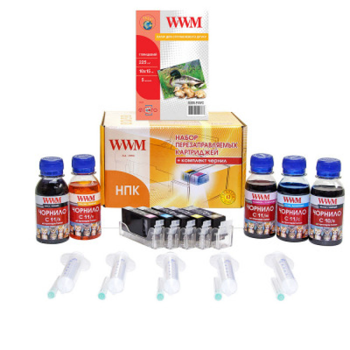 ПЗК для Canon iP4840, MG5140, MG5240 чипы, чернила