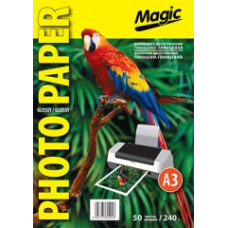 Бумага глянцевая двухсторонняя Мagic A3, 240g, 50л
