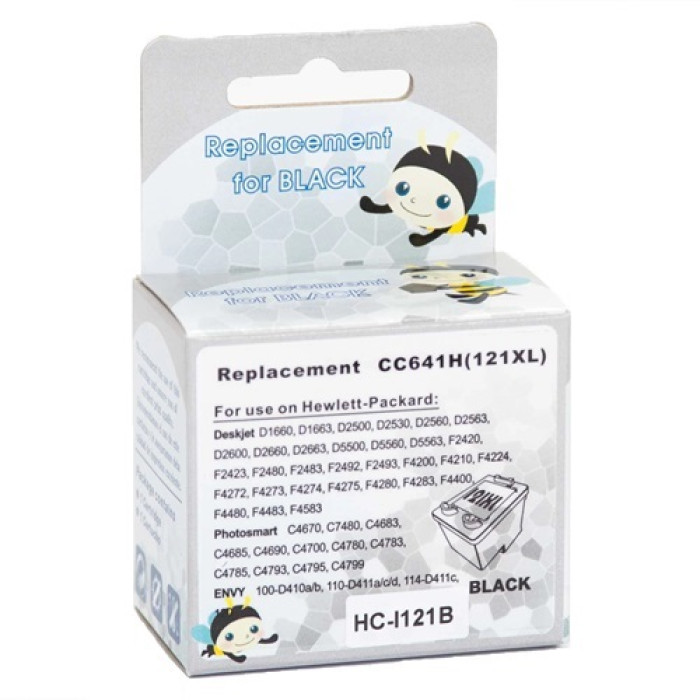 Картридж hp 121 XL аналог HP CC641HE, black, HC-I121B