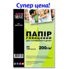 Фотобумага NewTone глянцевая 200g, A4, 100л