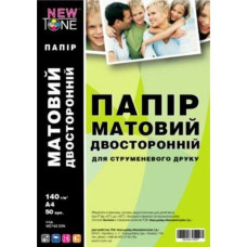Фотобумага NewTone, матовая двусторонняя 140g/m2, A4, 50л 