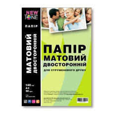 Фотобумага NewTone, матовая двусторонняя 140g/m2, A3, 50л 