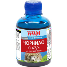 Чорнила WWM для Canon IPF-107С 200г Cyan (C67/C)