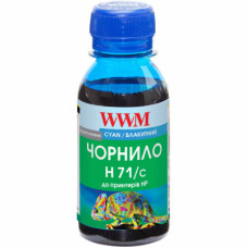 Чорнила WWM для HP №711 100г Cyan (H71/C-2)