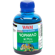 Чорнила WWM для HP №711 200г Cyan (H71/C)